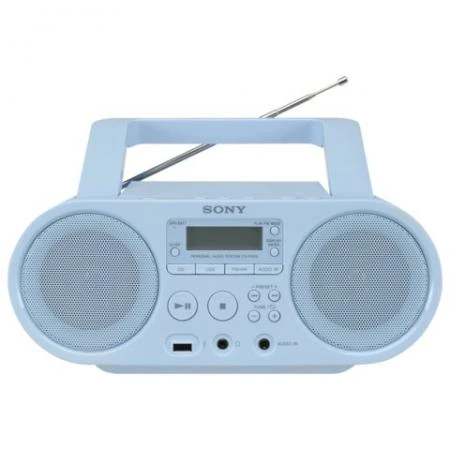 Фото Магнитола SONY ZS-PS50L, CD, MP3, WMA, CD-R/RW, USB, AM/FM-тюнер, выходная мощность 4 Вт, голубая