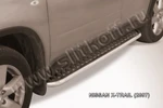 фото Slitkoff Защита порогов d42 с листом Nissan X trail 2007