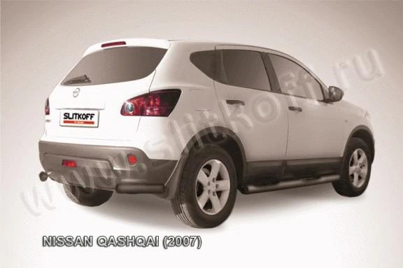 Фото Slitkoff Уголки d57 черные NISSAN QASHQAI (2007)