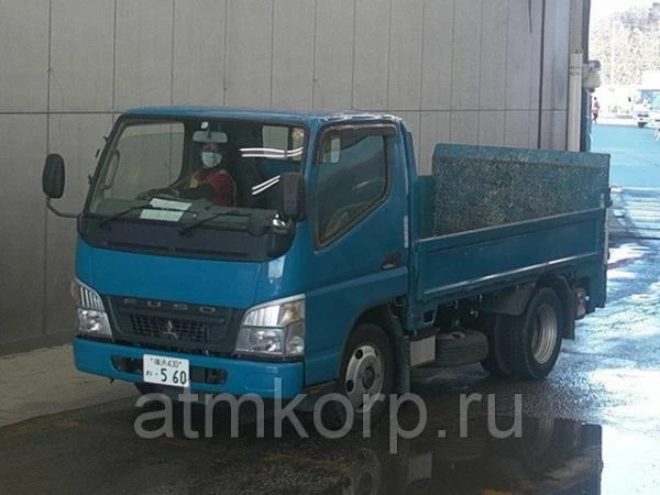 Фото Грузовик бортовой MITSUBISHI CANTER кузов FE70D гв 2008 гидроборт грузопод 2 тн пробег 97 т.км