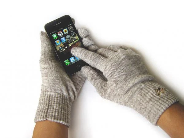 Фото Weskent Перчатки Weskent Gloves Camel Melange с токопроводящей нитью для iPhone/iPad/iPod