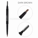 фото Механический карандаш для бровей со щеточкой Brow Definer (dark brown) цвет темно-коричневый