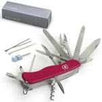 фото Подарочный нож VICTORINOX "Work champ", 111 мм, складной, с фиксирующимся лезвием, красный, 21 функция