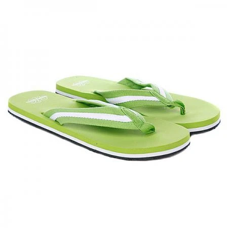 Фото Шлепанцы Urban Classics Flip Flops Limegreen/White