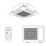 фото Кассетный кондиционер Gebo GACC-SH24S / GACC-UH24S