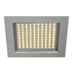 фото LEDPANEL 100 SMD светодиодный точечный светильник встраиваемый с 100 SMD LED 6.5Вт (7.1Вт), 3000К, 500lm, 90°, серебр | 162484 SLV