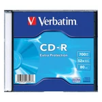 фото Диск CD-R VERBATIM DL, 700 Mb, 52х, Slim Case