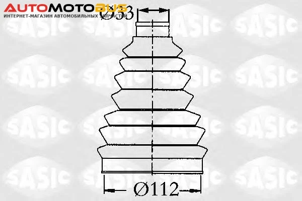 Фото Пыльник шруса Sasic 2933073