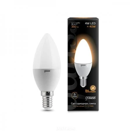 Фото Лампа светодиодная LED Candle 4Вт E14 2700К; EB103101104