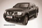 фото Slitkoff Кенгурятник d76 высокий черный NISSAN NAVARA