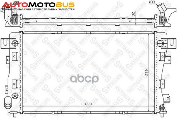 Фото Радиатор системы охлаждения Stellox 1025392SX