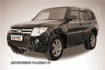 фото Slitkoff Кенгурятник d57 низкий черный MITSUBISHI PAJERO IV