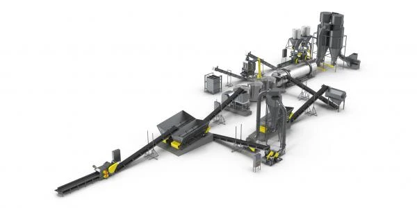 Фото Линия по производству топливных гранул из кусковых отходов естественной влажности