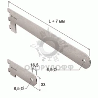 Фото NX-523 Держатель трубы d-25 концевой