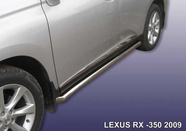 Фото Slitkoff Защита порогов d76 труба с гибами Lexus RX 350 2009