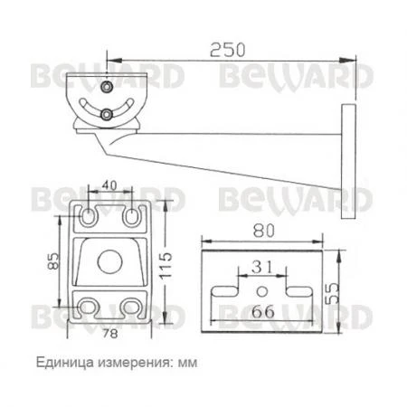 Фото MBF250B кронштейн Beward