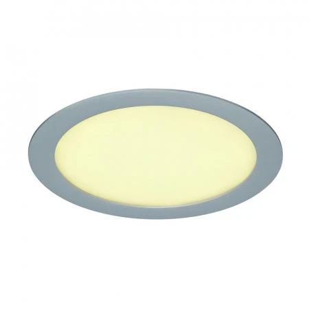 Фото ECO LED PANEL ROUND светильник встраиваемый c 132 SMD LED, 14Вт, 3000K, 1000lm, 120°, 350mA, серебр. | 162514 SLV