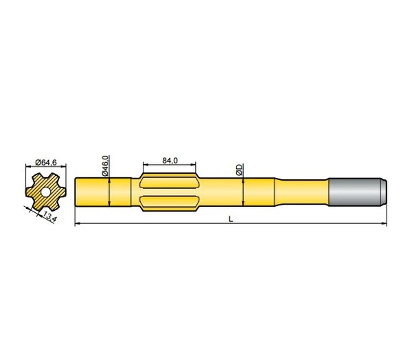 Фото Хвостовик аналог Ingersoll YH 65, YH 70