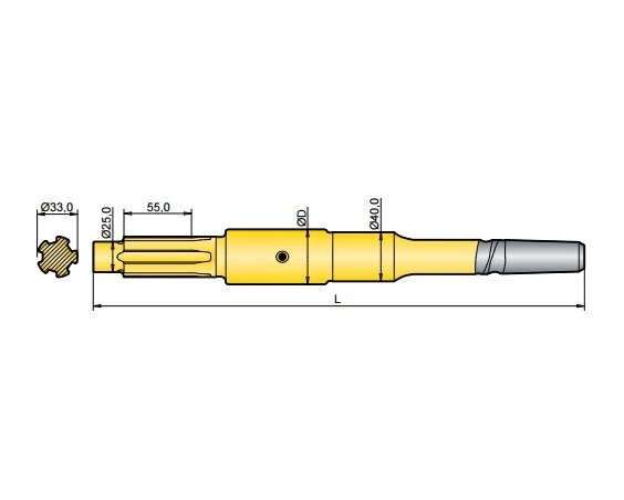 Фото Хвостовик аналог Atlas Copco COP 1028