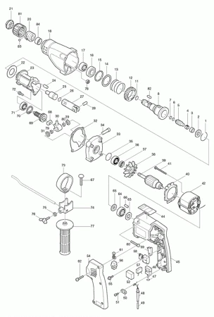 Фото Makita Ловитель для HR160D/HR2400/ перфоратор Makita HR2400 рис.( 24)