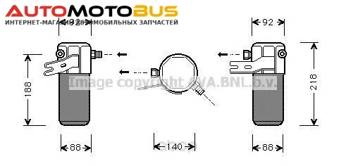 Фото Радиатор кондиционера автомобильный Ava AID012