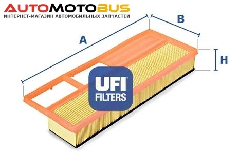 Фото Фильтр воздушный двигателя UFI 30.265.00