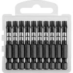 фото Биты KRAFTOOL Impact Pro, TORX, тип хвостовика E 1/4", TX30, 50мм, 10шт, в пластиковом боксе