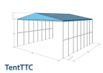 фото Тентовый навес 64 м2