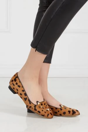 Фото Charlotte Olympia Слиперы из меха пони Kitty Flats