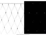 фото Электрогирлянда со светодиодами-сеть 130х140 см 220в 160 led мульти