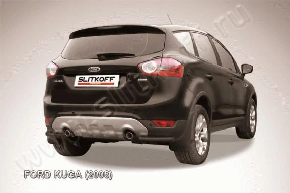 Фото Slitkoff Уголки d57 черные FORD KUGA (2008)