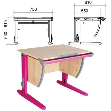 Фото Стол-парта регулируемый "Дэми" СУТ.14