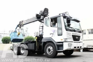 Фото Манипулятор HIAB 160T на шасси седельного тягача DAEWOO