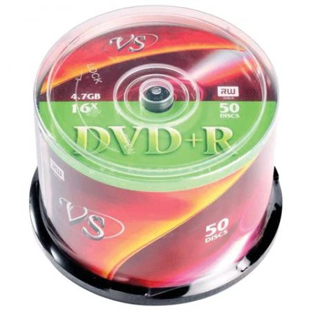 Фото Диски DVD+R VS, 4,7Gb, 16x, 50 шт., Cake Box