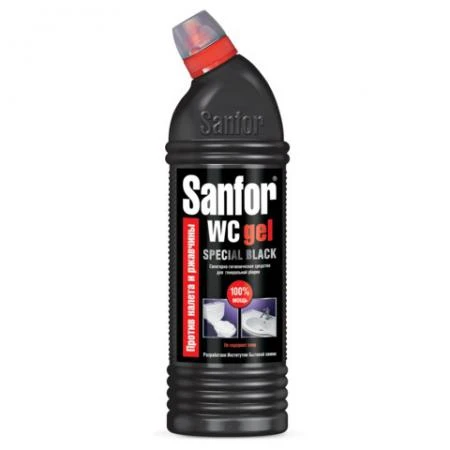 Фото Чистящее средство 750 г, SANFOR WC gel (Санфор гель) "Special Black"