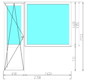 Фото Балконный блок 2050*2100