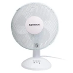 фото Вентилятор настольный SONNEN TF-25W-23, d=23 см, 25 Вт, на подставке, 2 скоростных режима, белый/серый