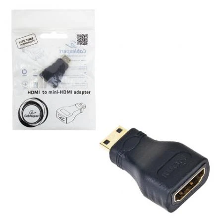 Фото Переходник HDMI-miniHDMI, CABLEXPERT, F-M, черный, A-HDMI-FC