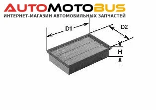 Фото Фильтр воздушный двигателя Clean filters MA1016