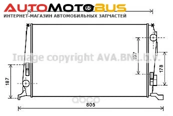 Фото Радиатор охлаждения двигателя Ava DAA2005