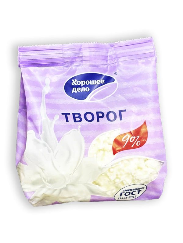 Фото Творог Хорошее дело 9% 300г пакет