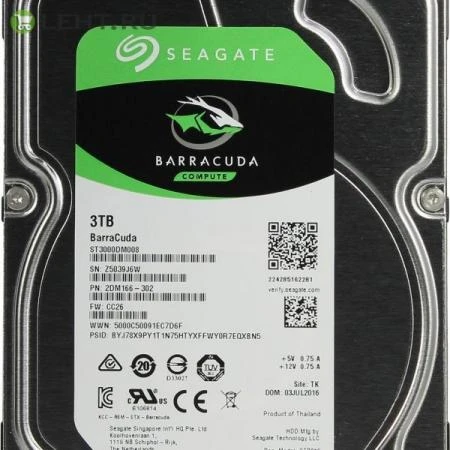 Фото HDD 3000 GB (3 TB) SATA-III Barracuda (ST3000DM008): Жесткий диск (HDD)