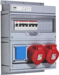 фото Бокс MP32/1 с розетками в сборе, IP44, пластик ABB 2CMA168993R1000