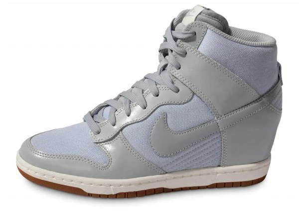 Фото Womens Nike Dunk Sky Hi Essential Light Grey - Silver - Gum Womens 8.5