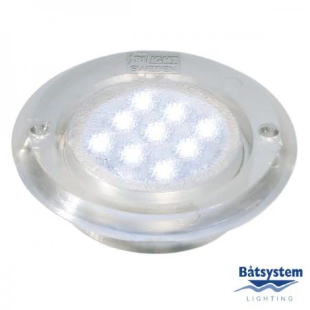 Фото Batsystem Светильник палубный врезной Batsystem Decklight 94880V 8 - 30 В 2 Вт прозрачный пластмассовый корпус