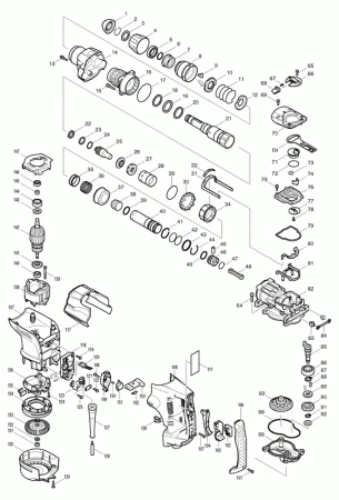 Фото Makita Косозубая шестерня 36 перфоратор Makita HR4511C рис.( 90)