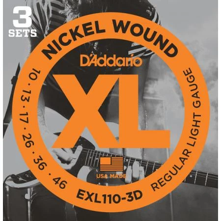 Фото Гитарные струны D'Addario EXL110/3D (для электрогитары)