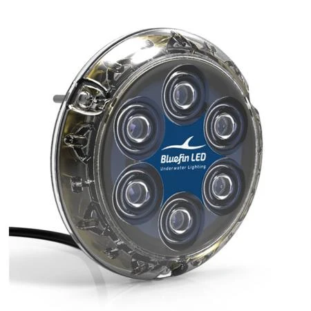 Фото Foresti & Suardi Cветильник подводный Bluefin Led Foresti & Suardi Piranha P6 Nitro 24 В 40 Вт синий свет