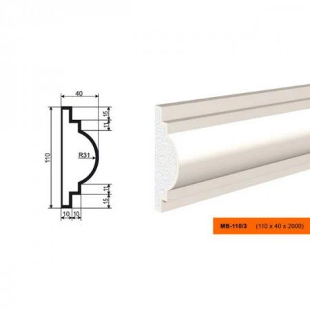 Фото Молдинг МВ-110/3 (МС-113)