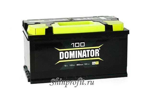 Фото DOMINATOR 12V 100Ah 800A прямая полярность